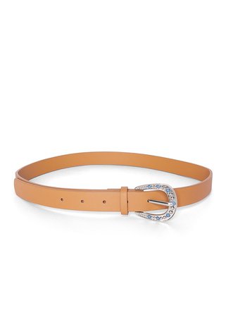 Tan TURQUOISE BUCKLE BELT from VENUS
