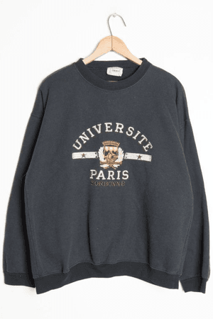 Paris university crewneck