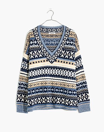 Forrest Fair Isle V-Neck Sweater