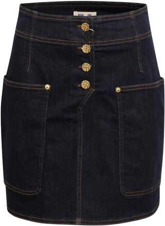 Shannon Button-Front Cotton-Blend Skirt Size: 38