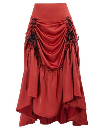pirate skirt bustle red - Google Search