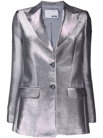 Shop silver Each X Other metallic shimmering blazer with Express Delivery - Farfetch
