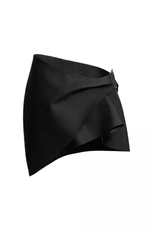Wool Mini Skirt - Black - Ladies | H&M US