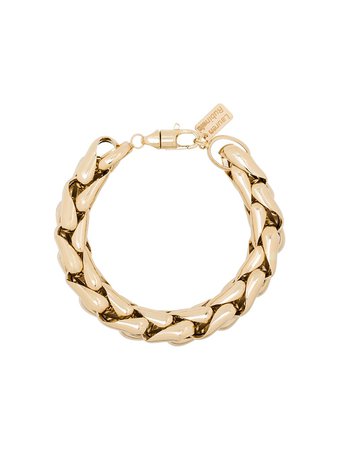Lauren Rubinski 14kt yellow gold chain bracelet - FARFETCH