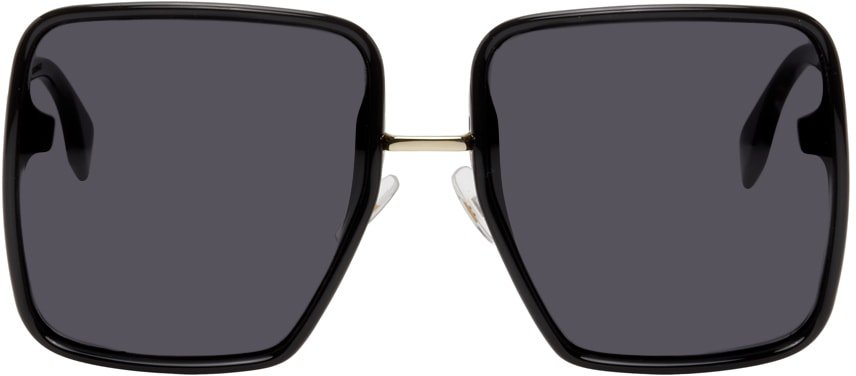 Fendi: Black Oversized Square Sunglasses | SSENSE