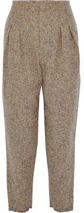 Wool-tweed Tapered Pants