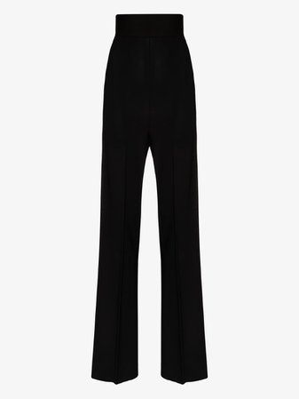 High waist trousers black pant
