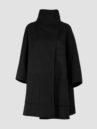 High Neck Cashmere Coat - Women Coat - Lattelier Store