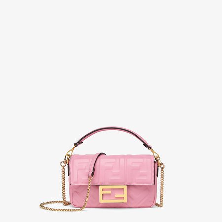 Pink nappa leather bag - BAGUETTE | Fendi