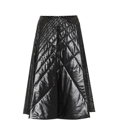 X Noir quilted skirt