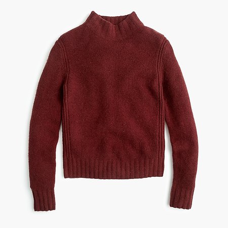Mockneck sweater in supersoft yarn - Women's Sweaters | J.Crew