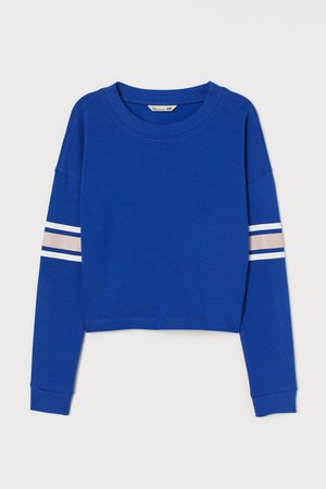 Short Sweatshirt - Blue - Kids | H&M US