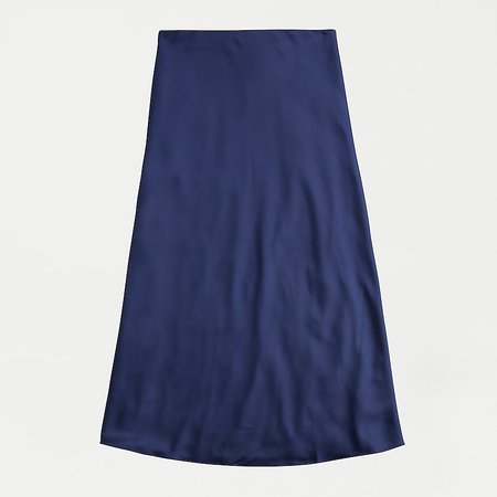 J.Crew: Pull-on Slip Skirt For Women blue