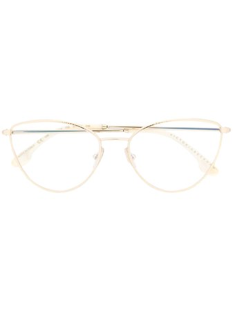 Victoria Beckham cat-eye Frame Clear Lens Glasses - Farfetch