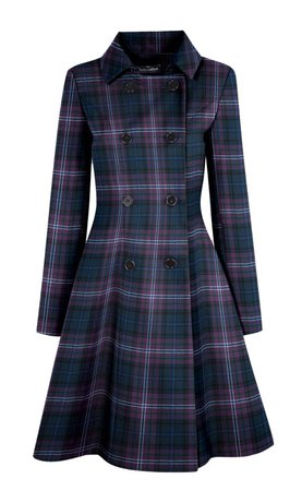 Scotland Shop Plaid Wool Coat