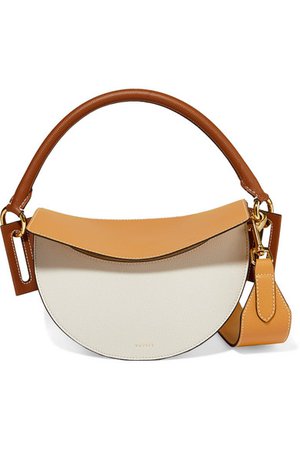 Yuzefi | Dip color-block textured-leather shoulder bag | NET-A-PORTER.COM