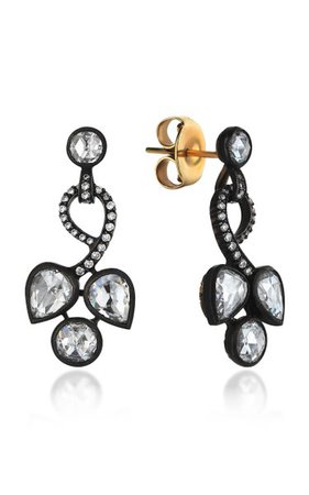 Palace Heritage 18k Yellow Gold Diamond Earrings By Gilan | Moda Operandi