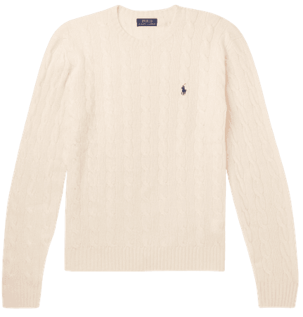 Polo Ralph Lauren - Cable-Knit Merino Wool and Cashmere-Blend Sweater