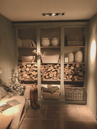 winter warm cabin