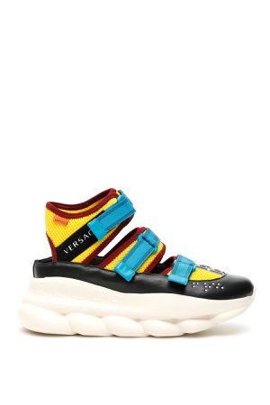 Versace Chain Reaction Cut-out Sneakers