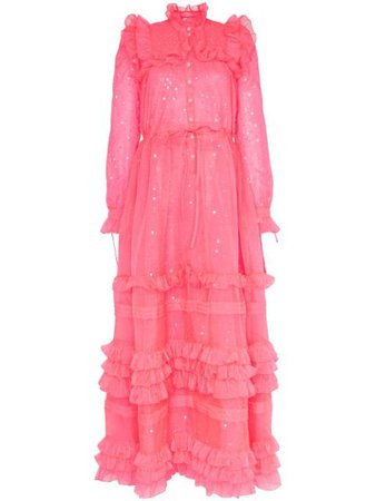 Ashish Sequin Embellished Ruffle Dress - Farfetch