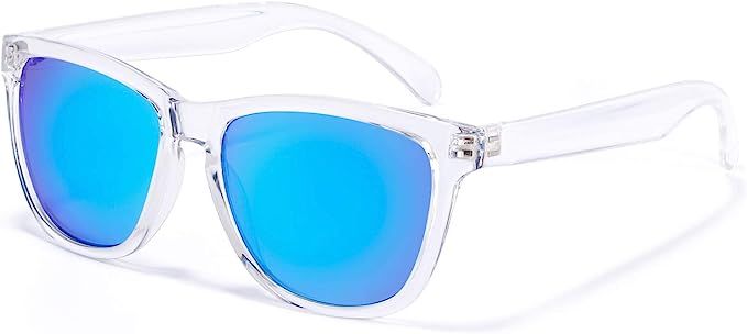 Amazon.com: COLOSSEIN Womens Sunglasses UV400 Mirrored Lens, Fit for Outdoor, Vacation, Driving : Clothing, Shoes & Jewelry