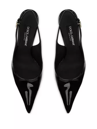 Dolce & Gabbana patent-leather Slingback Pumps - Farfetch