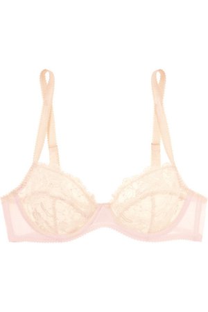 Myla | Chelsea Grove stretch-tulle and Leavers lace bra | NET-A-PORTER.COM