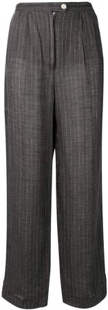 Pre-Owned 1970's pinstriped tapered trousers