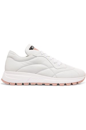 Prada | Mattress printed quilted leather sneakers | NET-A-PORTER.COM