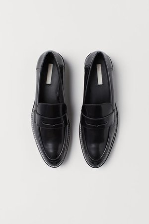 Loafers i läder - Svart - DAM | H&M SE