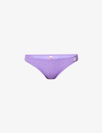 SOLID & STRIPED - The Eva ribbed mid-rise bikini bottoms | Selfridges.com