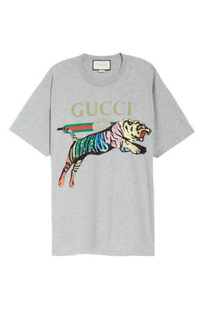 Gucci Sequin Tiger Logo Tee | Nordstrom