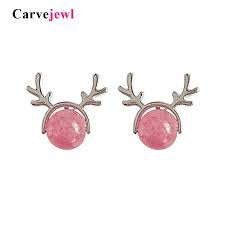 pink christmas earrings - Google Search