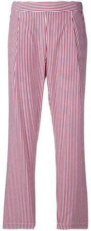 Semicouture striped straight-leg trousers