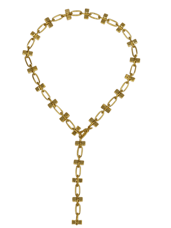 Blockbuster Gold Chain Long Necklace - JARED JAMIN