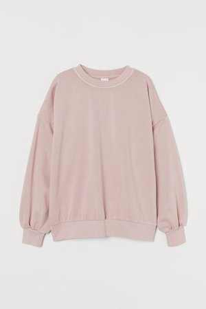 Relaxed Fit Sweatshirt - Powder pink - Ladies | H&M GB