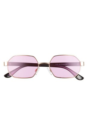 BP. Tinted Rectangular Wire Sunglasses | Nordstrom