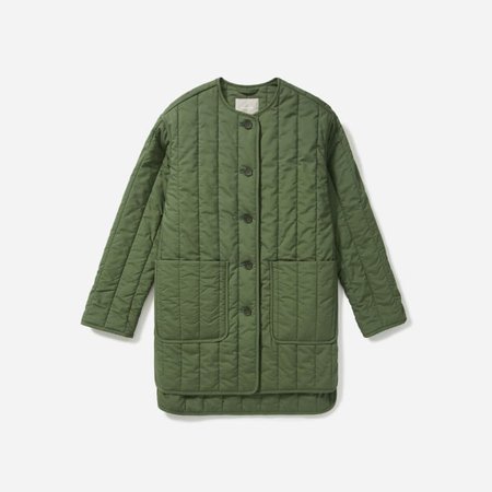 Women’s Cotton Quilted Jacket | Everlane green
