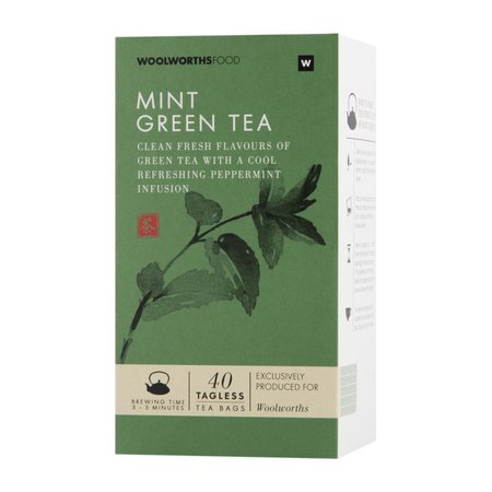 Mint Green Tea Bags 40Pk | Woolworths.co.za