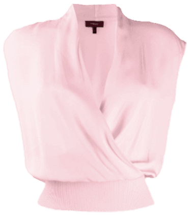 Theory Sleeveless Draped Top- Soft Pink - Farfetch