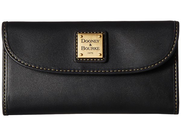 Dooney &amp; Bourke - Emerson Continental Clutch (Black/Black Trim) Clutch Handbags