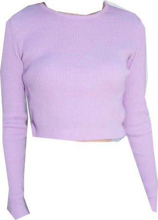 lavender veronica knit top
