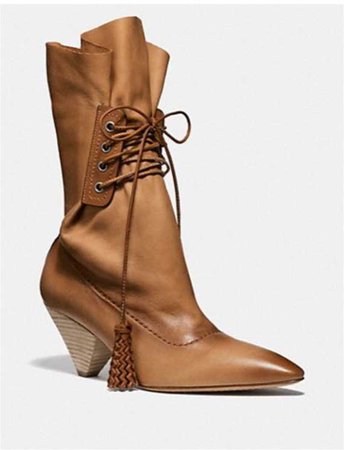 lace up tassels boots