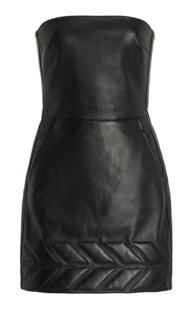Strapless Leather Mini Dress By David Koma | Moda Operandi