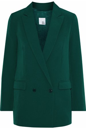 Luca double-breasted twill blazer | IRIS & INK | Sale up to 70% off | THE OUTNET