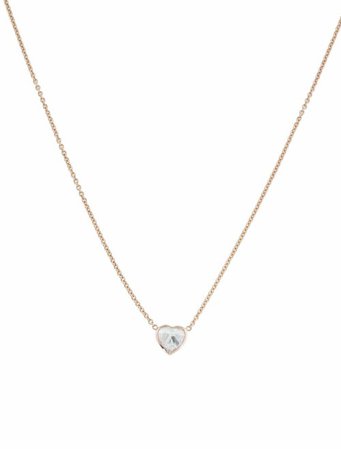 Necklace 14K Diamond Heart Pendant Necklace - Necklaces - NECKL80071 | The RealReal