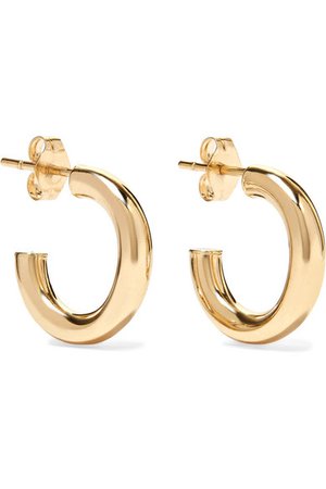 Loren Stewart | Chubbie Huggies 10-karat gold hoop earrings | NET-A-PORTER.COM