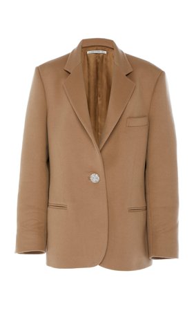 Wool-Blend Oversized Felt Jacket by Alessandra Rich | Moda Operandi
