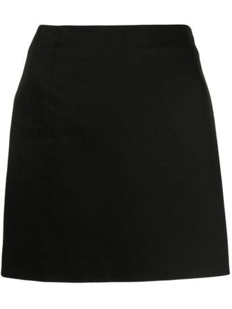 THE ANDAMANE high-waisted miniskirt metallic & black T090307A - Farfetch
